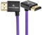 Alvin's Cables Cable HDMI 2.1 8K 8K@60Hz 4K@120Hz Cable en espiral trenzado de alta velocidad para Atomos Ninja, Feelworld, Sony FS5 FS7 FX9, BMPCC, Canon C300 C500, Ángulo de izquierda a hacia arriba
