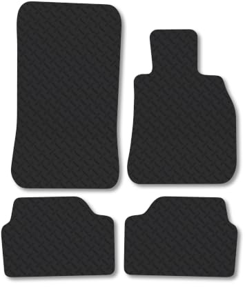 Compatible Rubber Car Mats BMW 1 Series (2004-2011) [Hatchback] 5mm | Heavy Duty Rubber Tailored Fit Floor Mats Full Coverage Durable Waterproof Accessories Easy Clean Anti Slip Made in the UK
