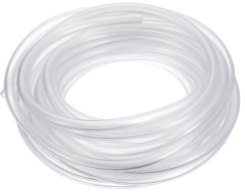 QUARKZMAN Tube en PVC, 3 mm ID x 4mm OD x 0.5mm Épaisseur, Tuyau Aquarium, Tube en PVC Transparent de 4m de Long, Tuyau D'Eau en Plastique Léger et Flexible pour L'Aquaponie