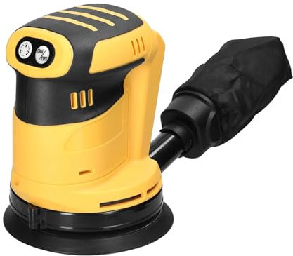 TIEOAXFT Cordless Orbital Sander 125mm Brush Motor Wood Grinder Polishing Grinding Sanding Machine 3 Speed for Battery(For 20V)