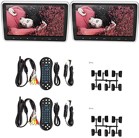 Monitor de reposacabezas Torvex, pantalla DVD para coche de 10,1 pulgadas, doble pantalla, HDMI, botón táctil, de entretenimiento
