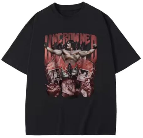 RDESEDRTRE Uncrowned Mike Mentzer Steroids Pump Cover Tshirt Gym Bodybuilder T-Shirts Black L