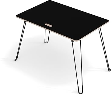 Camptools Euroboxdeckel aus Holz Birke Multiplex Deckel für Eurokiste – passgenau und stabil, in verschiedenen Größen und Farben (Nachtschwarz, Groß Tisch (60 x 40 cm))