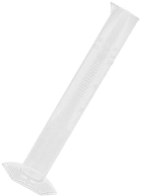 LOLIPPYY Cilindro Graduato da Laboratorio in PP Spesso con Base Antiscivolo Misurazione Precisa Liquidi Chimica Strumento Pratico e Leggero per Esperimenti