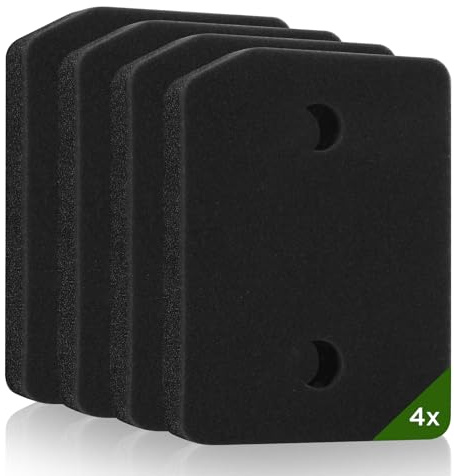 AiQInu 4 Pezzi Filtro Asciugatrice per Miele T1 9164761, Filtro per Asciugatrice, Ricambio a Doppia Spugna (Fine e Grossa) 20.7x15.7x3 cm, Per Asciugatrici a Pompa di Calore e a Condensazione