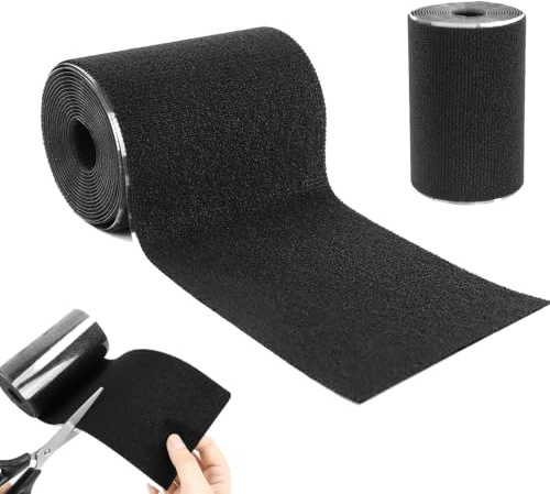 Flicken Selbstklebend Stoff Schwarz 10cm x 2m, Textilklebeband Wasserdicht für Cabrio Verdeck Reparatur, Stoffklebeband Reparaturset für Zelt, Markise, Sonnenschirm, Canvas & Kleidung