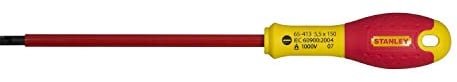 STANLEY 1-65-413 - Destornillador aislado vde 1000v FatMax plana 5,5 x 150 mm