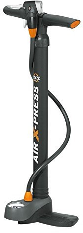 Standpumpe SKS Air X-Press Control Multi-Valve, schwarz, mit Manometer, schwarz (1 Stück)