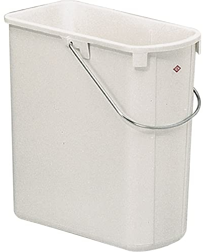 Naber Wesco Ersatzeimer Solo für Mülleimer 19 Liter, Kunststoff weiß, Silber