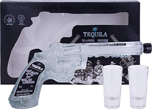 Hijos de Villa - Tequila Blanco en Botella Pistola, 20 cl