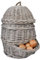 Esschert Design Zwiebelkorb in grau, ca. 25 cm x 33 cm x 35 cm