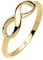 Elli PREMIUM Ring Damen Infinity Unendlichkeit Liebe in 375 Gelbgold