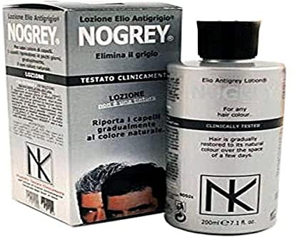 Nicky Chini® - Elio NoGrey - Loción para eliminar el pelo gris, 200 ml, elimina las canas