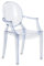 Kartell Lou Ghost Stuhl, hellblau, 2.7 x 37 x 63 cm
