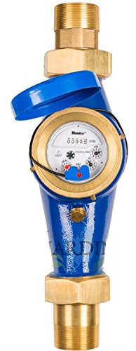 CONTADOR DE RIEGO Hunter para programadores Hydrawise. Rosca macho 1. Incluye emisor de pulsos cada 10 litros. DN 25mm. Contador de agua que permite conocer lecturas del consumo de agua.