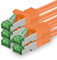 1aTTack.de Câble Réseau Cat7 Cat 7 10 GB/s - 5x 0,25m - RJ45 Ethernet LAN DSL Routeur Modem - Orange