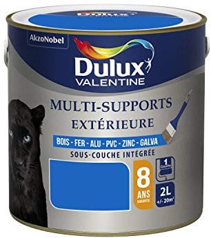 DULUX VALENTINE Peinture Multi-Supports Extérieure - Satin Bleu Breton 2L
