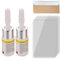 TIREOW 2Pcs 3ml Windschutzscheibenreparaturmittel mit 1Pcs Schaber, Autoglas Nano Repair Fluid Autofenster Glas Crack Chip Reparaturwerkzeug für Windows, Spiegel, Tabletten (Weiß)