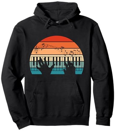 Keyboard Klaviermusik Dynamik Theorie Musiker Klavier Pullover Hoodie