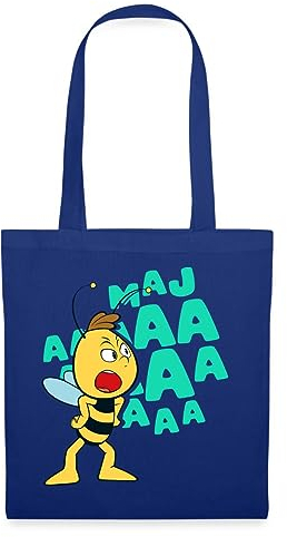 Spreadshirt Biene Maja Willi Schreit Stoffbeutel, One size, Royalblau