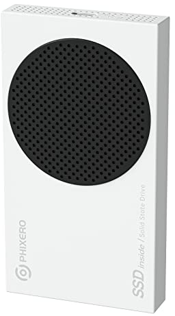 PHIXERO Unità a Stato Solido Portatile, SSD Esterno Portatile USB 3.1 Gen1, Fino a 550 MB/s, SSD Portatile da 512GB con Cavo 2 in 1, Compatibile con PC, Mac, Console di Gioco, Xbox, Bianco