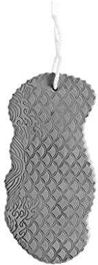 Éponge de bain super douce, brosse de douche en éponge de bain 3D, éponge de douche pour dissolvant de peau morte pour adultes, enfants, femmes enceintes (Gris)