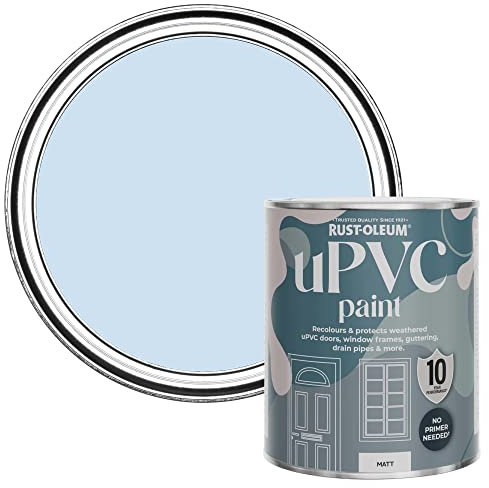 Rust-Oleum Blue uPVC Door and Window Paint in Matt Finish - Powder Blue 750ml