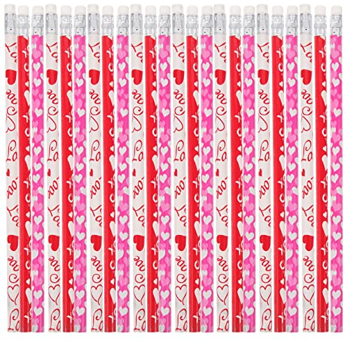 STOBOK 50 Stück Liebe Bleistift Künstlerische Bleistifte Zeichenstifte Aus Holz Graphitstifte Für Kinder Oodenbleistift Mit Radiergummi Holzhandwerk Halloween Pappel Schreibtisch Student