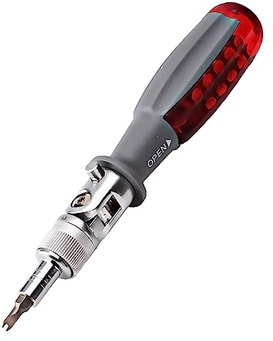 10 Bits Heimwerkzeuge Holzbearbeitungswerkzeuge Schraubendreher-Set Mehrzweck-Praktische Hand-Hardware-Werkzeuge Brechstangen Set (Red, One Size)