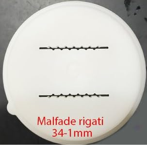 PASTADISC Mafaldine Nudel-Formscheibe, passend für Philips automatische Nudelmaschine, Disc kompatibel mit Philips Pastamaker-Aufsatz, Küchengerät (Mafaldine 15 x 0,8 mm) (X06, 34-1 mm)