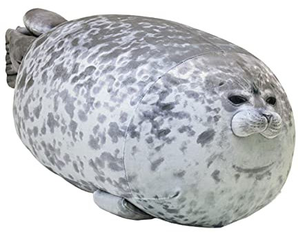 Wpsagek Chubby Seal Plüsch,Soft Seal Tierspielzeug zum Stressabbau - Robben-Plüschtiere, realistisches, weiches, kuscheliges Ozeanspielzeug, Stofftier-Plüschtiere