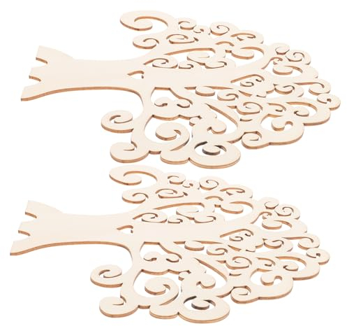 STOBOK 6stücke Holzscheiben Mit Herzform Und Loch Für Diy Familienbaum Bastelprojekte Rustikale Baumscheiben Für Kreative Dekorationen Hochzeiten Valentinstag Und Mehr