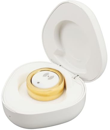 Smart Health Ring, SR300 Fitness-Tracker-Ring, IP68 Wasserdicht, Integrierter Schrittzähler, Schlaf-Tracking-Ring mit Mehreren Sportmodi und Ladeetui (Größe 20 (US 10, für Finger