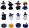 12 Stück Halloween Deko Miniatur Figuren Harz Halloween Mini Figuren Kürbis Geist Hexen Eule Totenkopf Halloween Mini Ornamente für Horror Dorf Spukhaus Tischdeko Garten Puppenhaus Outdoor Party Deko