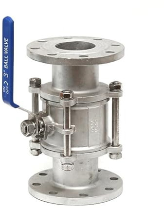 3 Zoll Edelstahl 304 Manueller Flansch-Kugelhahn 1,6 MPa Flanschventil 1 Stück