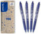 PILOT - FriXion Clicker 0.7 Set - 4 Stück: Blau - Radierbarer - Nachfüllbarer Gel-Tintenroller mit Druckmechanik und thermosensitiver Tinte - Komfortables Schreiben - Mittlere Spitze