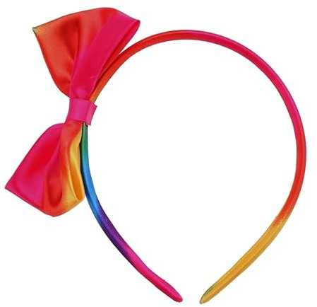Healeved 2Er Set Regenbogen Satin StirnbäNder FüR MäDchen Mit Weichem Haarband Und Schleife Ideal FüR Geburtstagsfeiern Babypartys KostüMpartys Und Alltag