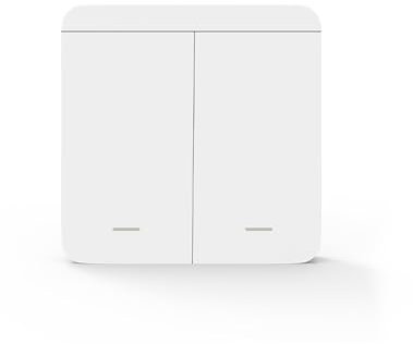 Kit Smart WiFi Interruttore Luce - Ricevitore + Wireless, Controllo Remoto Intelligente con App Tuya e Google Home/Alexa (1 Switch 2 Tasti)