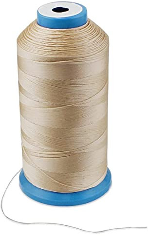 Filo di cucito in nylon incollato per sedili esterni, in pelle, borse, scarpe, tela, tappezzeria e cucitura a mano cucitura a mano (beige) filo nylon