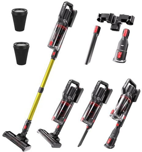 ASKGIFT Cordless Stick Vacuum – Tangle-Resistant, 45-Min Run Time, Powerful Suction, Rechargeable, Ideal for Carpets, Hard Floors & Pet Hair