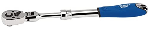 Draper 26810 72 Tooth Flexible Head Extending Reversible Ratchets, 380mm , Blue