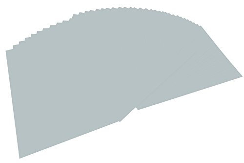 folia 614/50 60 - Fotokarton DIN A4, 300 g/qm, 50 Blatt, silber matt - zum Basteln und kreativen Gestalten von Karten, Fensterbildern und für Scrapbooking