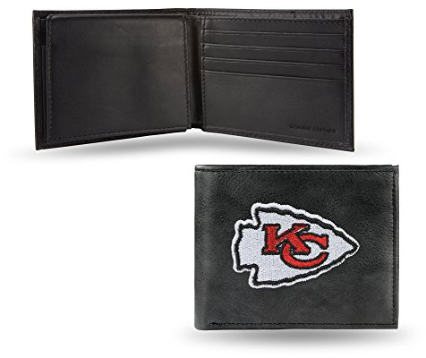 Rico Industries NFL Embroidered Leather Billfold Wallet
