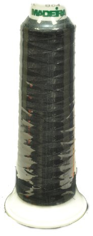 Madeira Poly schwarz 2000YD Overlock-Maschine Gewinde 91288000