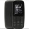 Microsoft 105 1.4 70g Black - mobile phones (Single SIM, MiniSIM, Alarm clock, Calculator, Calendar, Games, Notes, GSM, Micro-USB, Polyphonic)