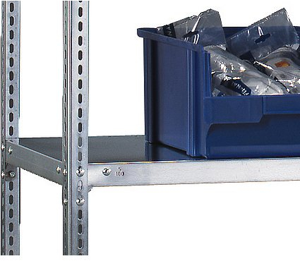 betriebsausstatter – Ground für Regale schraubsyst, FL 80 kg, 1000 x 400 mm, Zink
