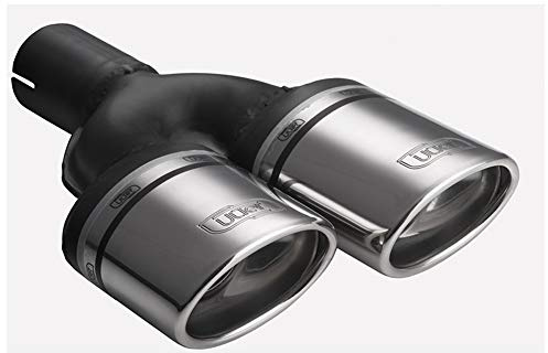 Ulter Sport N2-10-1L Ulter Sport-Auspuffblende, Doppelendrohr, links/rechts, oval, 95 x 65 x 200/180, links, Edelstahl