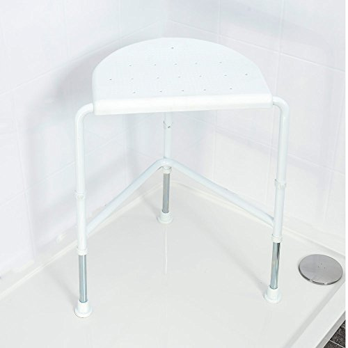 NRS 48 cm Nuvo Corner Shower Stool