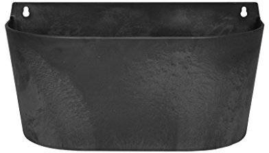 Artstone Pflanzgefäß Wandtopf Claire, frostbeständig und leichtgewichtig, Schwarz, 38x17x20cm