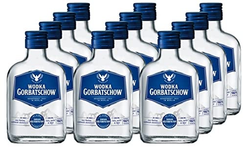 Wodka Gorbatschow 37,5 Prozent vol. (12 x 0,2 l) Premium Vodka im Taschenformat - milder Geschmack; ideal für Cocktails oder Longdrinks aber auch zum puren Genuss